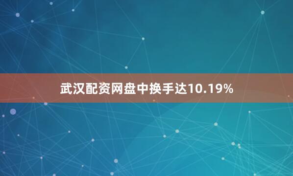 武汉配资网盘中换手达10.19%